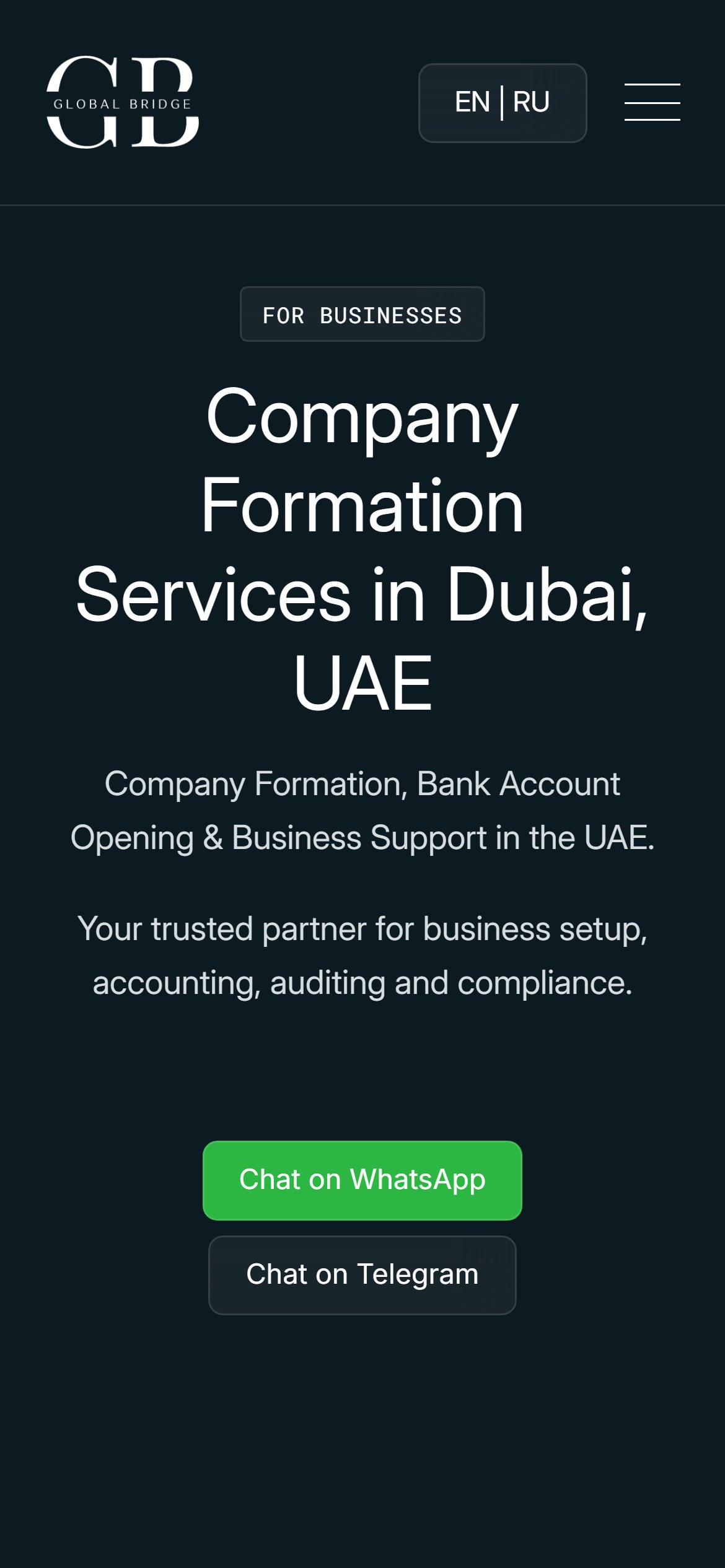 Global Bridge — Company Formation Site (UAE) — 3