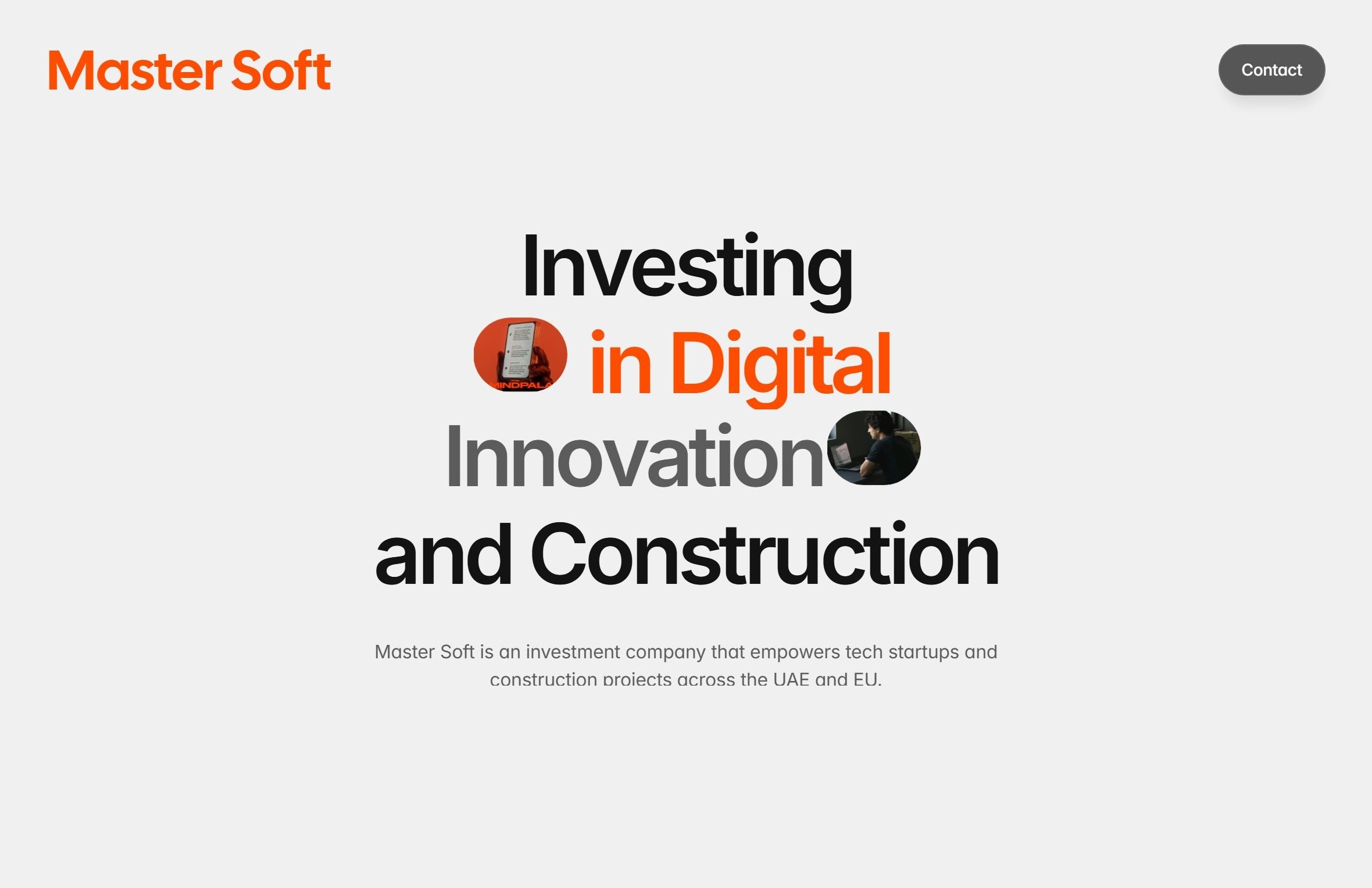 Master Soft — Investment Company Website — 1